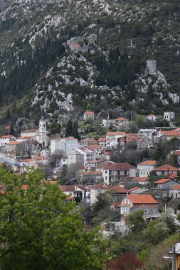 Split, Dalmaçya, Hırvatistan yakınlarındaki Vrgorac Panoraması