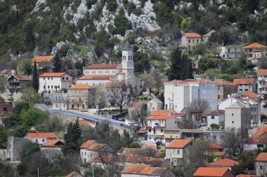  Split, Dalmaçya, Hırvatistan yakınlarındaki Vrgorac Panoraması