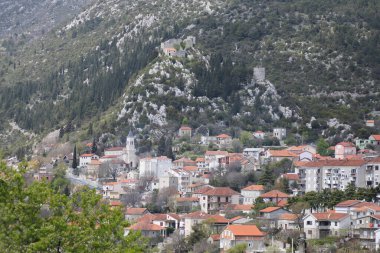  Split, Dalmaçya, Hırvatistan yakınlarındaki Vrgorac Panoraması