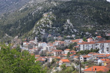  Split, Dalmaçya, Hırvatistan yakınlarındaki Vrgorac Panoraması