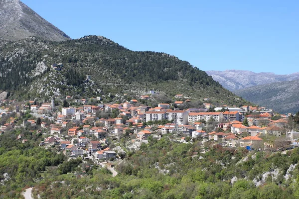  Split, Dalmaçya, Hırvatistan yakınlarındaki Vrgorac Panoraması