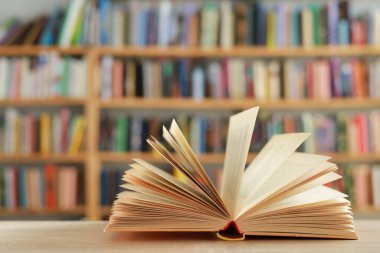 stack of book in library