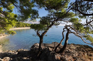 Hırvatistan 'da deniz kıyısında..