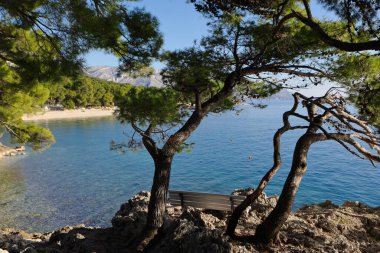 Hırvatistan 'da deniz kıyısında..