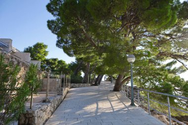 Hırvatistan 'da deniz kıyısında..