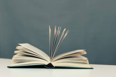 Beyaz arkaplan üzerine kitap aç