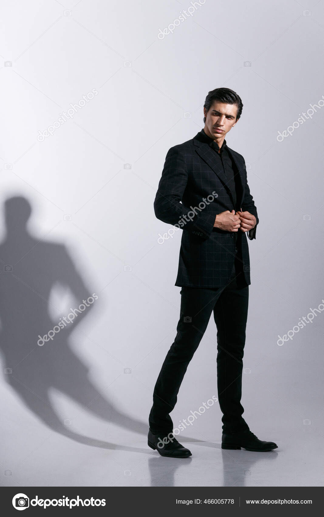 Beautiful Handsome Man In Classic Suit Poses On White Background Stock  Photo, Picture and Royalty Free Image. Image 45473575.