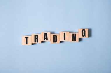 Mavi arkaplandaki küplerin üzerinde gezinme metni.