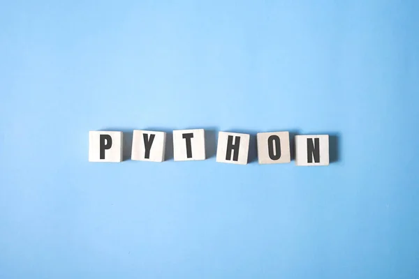 Python Linguagem Programação Conceito Palavra Conceito — Fotografia de Stock