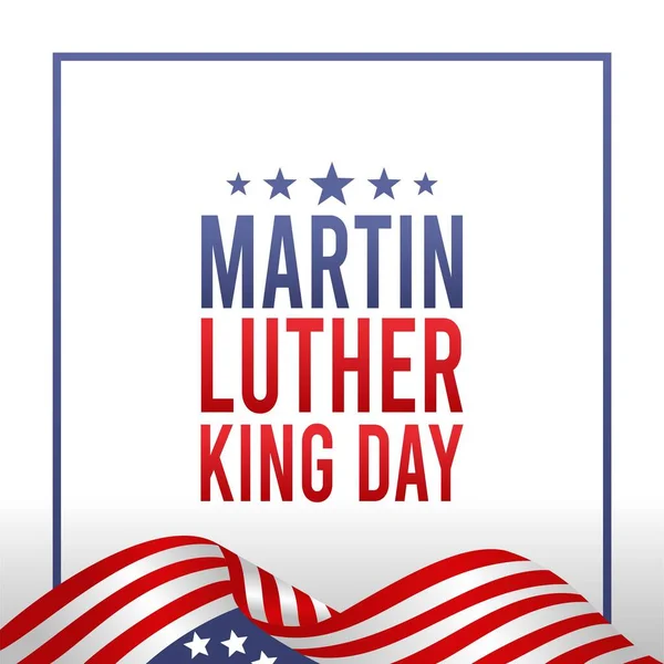 Martin Luther King Day Vector Illustration Conveniente Para Cartel Bandera — Archivo Imágenes Vectoriales