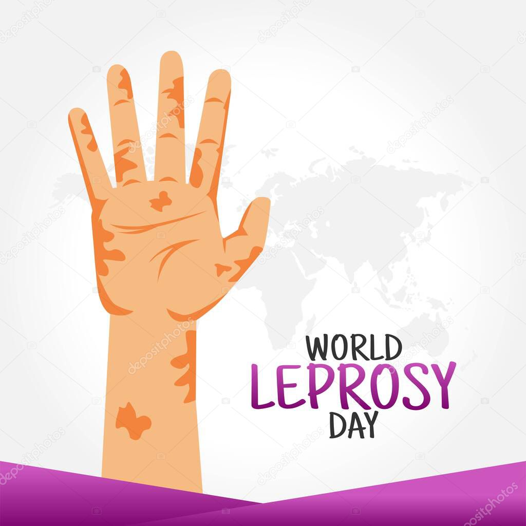 World Leprosy Day Vector Illustration. Suitable for greeting card poster and banner