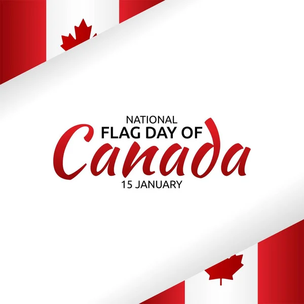Día Nacional Bandera Canadá Vector Illustration Conveniente Para Cartel Bandera — Archivo Imágenes Vectoriales