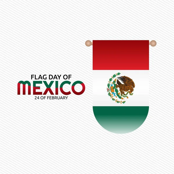 Mexikói Vektor Illusztráció Zászlónapja Alkalmas Üdvözlőkártya Poszter Banner — Stock Vector