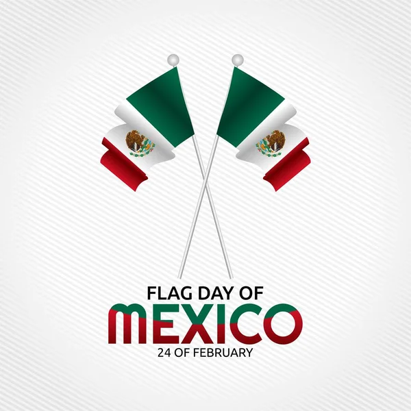 Día Bandera México Vector Illustration Adecuado Para Tarjetas Felicitación Carteles — Archivo Imágenes Vectoriales