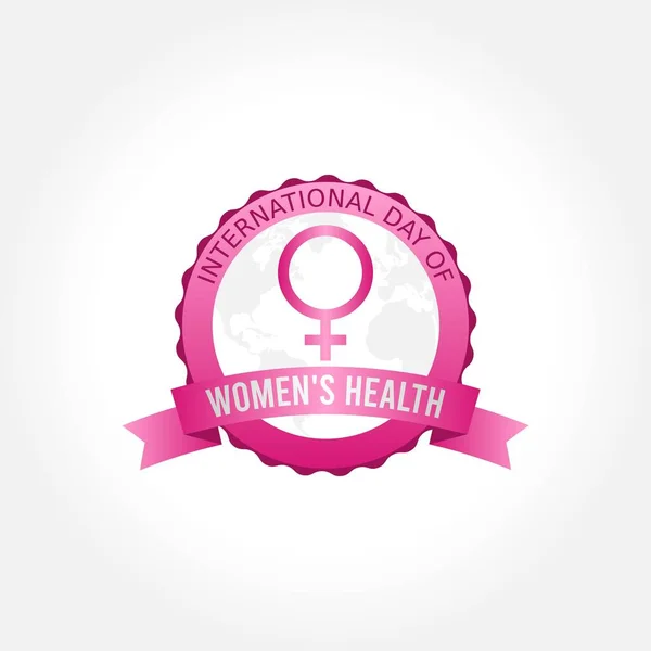 Día Internacional Salud Mujer Vector Illustration Conveniente Para Cartel Bandera — Vector de stock