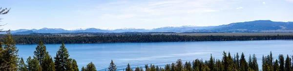 Jenny Lake Parque Nacional Grand Teton Jackson Hole Wyoming Panorama —  Fotos de Stock