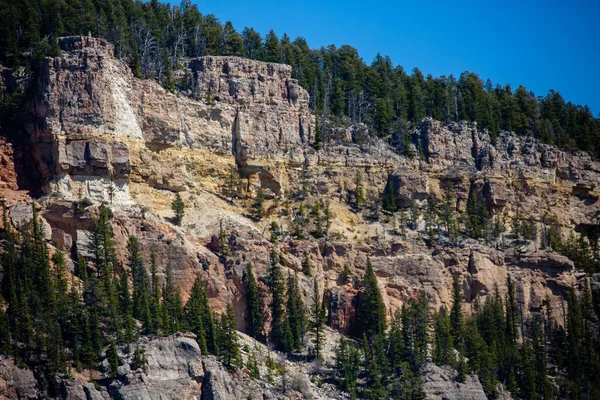 Cliffs Bighorn National Forest Wyoming Late May Horizontal — Stock Photo, Image