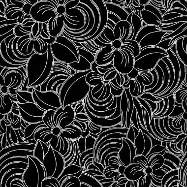 siyah ve beyaz bitkiler pürüzsüz arkaplan