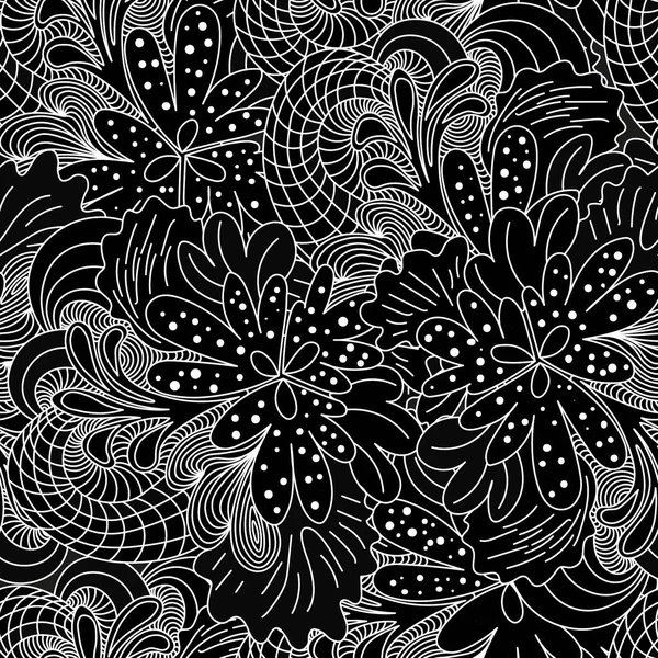 黒いドアのシームレスなパターン — ストックベクタ