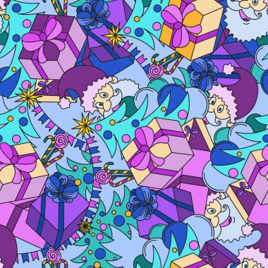 Noel hediyeleri kusursuz desenler