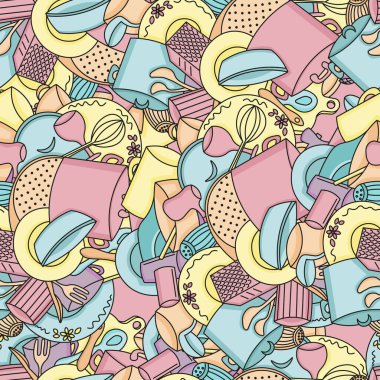 Mutfak aletleri pürüzsüz desen