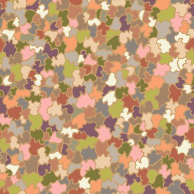 çokrenkli benekli vektörsüz desen