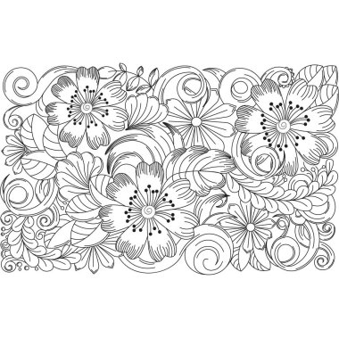 Çiçeklerle renklendirilmiş