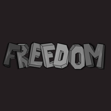 vektör harfleri özgürlük