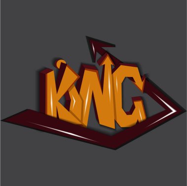 kral benzersiz graffiti harfleri