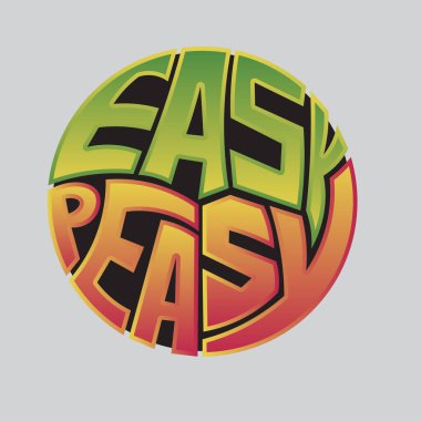 kolay çocuk oyuncağı vektör harfi