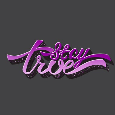 Benzersiz el yazısıyla yazılmış, gradyanı ve gölgesi olan doğru harflerle kalın. Çıkartmalara, posterlere, tişörtlere yazı yazmak için izole edilmiş bir resim.