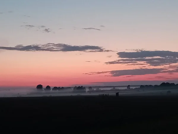 Небо Закате Ярких Цветах — стоковое фото