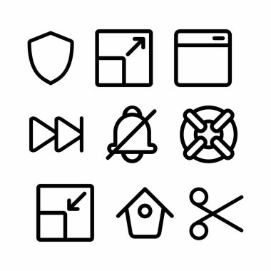 Sunum ve pankart için özet biçimi olan temel simgeler