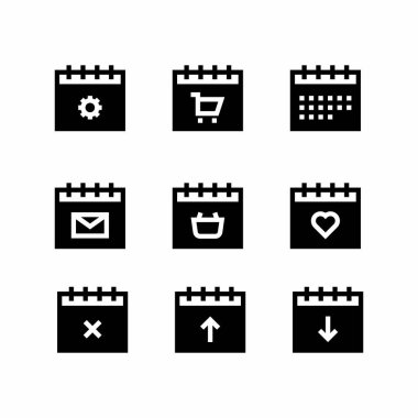 zamanlama simgeleri zaman ve tarih işaretleri ve olay anımsatıcı kabartma biçimini ayarlar