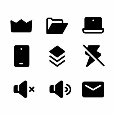 Web, sunum ve mobil piksel için kullanıcı arayüzü simgesi mükemmel