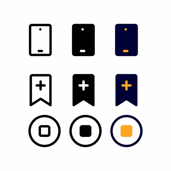 Smart Phone Icon User Interface Vector Icons Set Web Mobile — Stock Vector