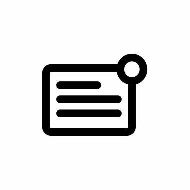 Beyaz arkaplanda yeni bir ileti simgesi ve Vektör illüstrasyonu izole edildi. Mobil uygulamalar, kullanıcı arayüzü, sunum ve web sitesi için kaliteli kalite. piksel mükemmel simge