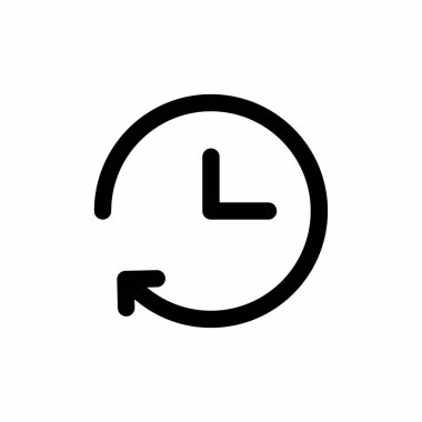 Tarih simgesi ve Vektör illüstrasyonu beyaz bir arkaplanda izole edildi. Mobil uygulamalar, kullanıcı arayüzü, sunum ve web sitesi için kaliteli kalite. piksel mükemmel simge