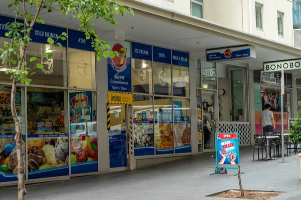 Una Vista Della Città Adelaide Dagli Edifici Imprese Alla Vecchia — Foto Stock