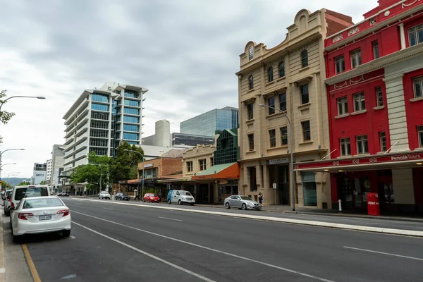 Una Vista Ciudad Adelaide Desde Los Edificios Negocios Antigua Obra — Foto de Stock