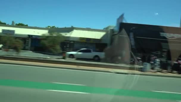 Rijden Rond Verschillende Wegen Snelwegen Stad Perth West Australië — Stockvideo