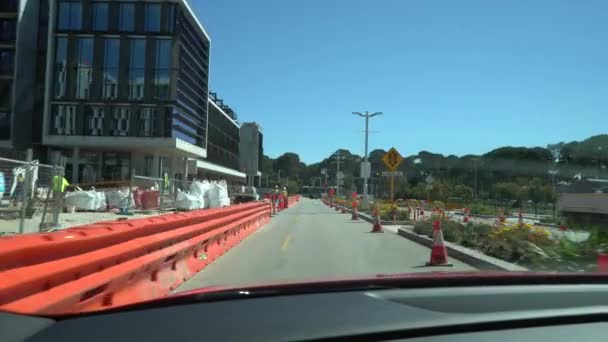 Rijden Rond Verschillende Wegen Snelwegen Stad Perth West Australië — Stockvideo