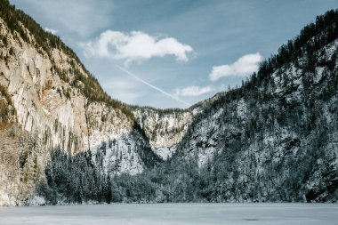 Yeni yıl için Avusturya Alpleri, Toplitzsee Gölü, Kammersee