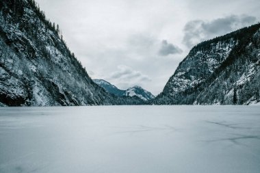 Yeni yıl için Avusturya Alpleri, Toplitzsee Gölü, Kammersee