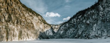 Yeni yıl için Avusturya Alpleri, Toplitzsee Gölü, Kammersee