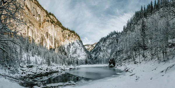 Oostenrijkse Alpen Winter Voor Het Nieuwe Jaar Toplitzsee Kammersee — Stockfoto