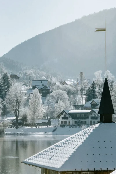 Yeni yıl için Avusturya Alpleri, Toplitzsee Gölü, Kammersee