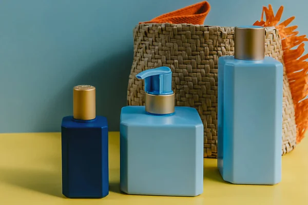 Botellas Perfume Puede Utilizar Para Anunciar Salón Belleza Perfume — Foto de Stock