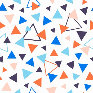 Soyut geometrik dikişsiz desen. Soyut modern trend vektör çizimi. Duvar kağıdı tasarımı için doku, poster, illüstrasyon, ağ