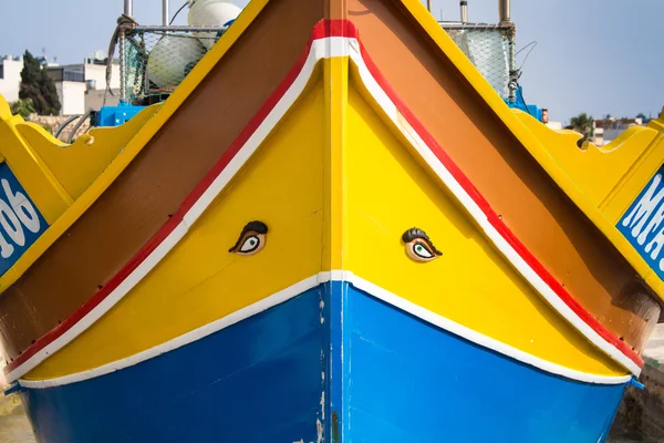 Detail of a colorful boat, island Malta — Stock Photo, Image